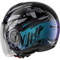 Casque jet urbain compact, écran solaire intégré