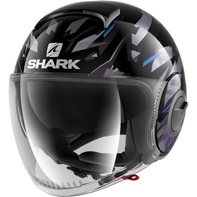 Casque jet urbain compact, écran solaire intégré